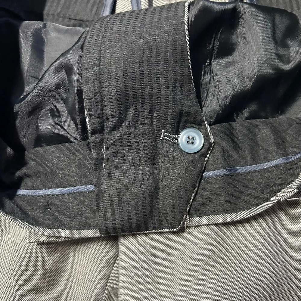 Alberto Cardinali‎ men’s 38 trousers with double button front Heather gray color
